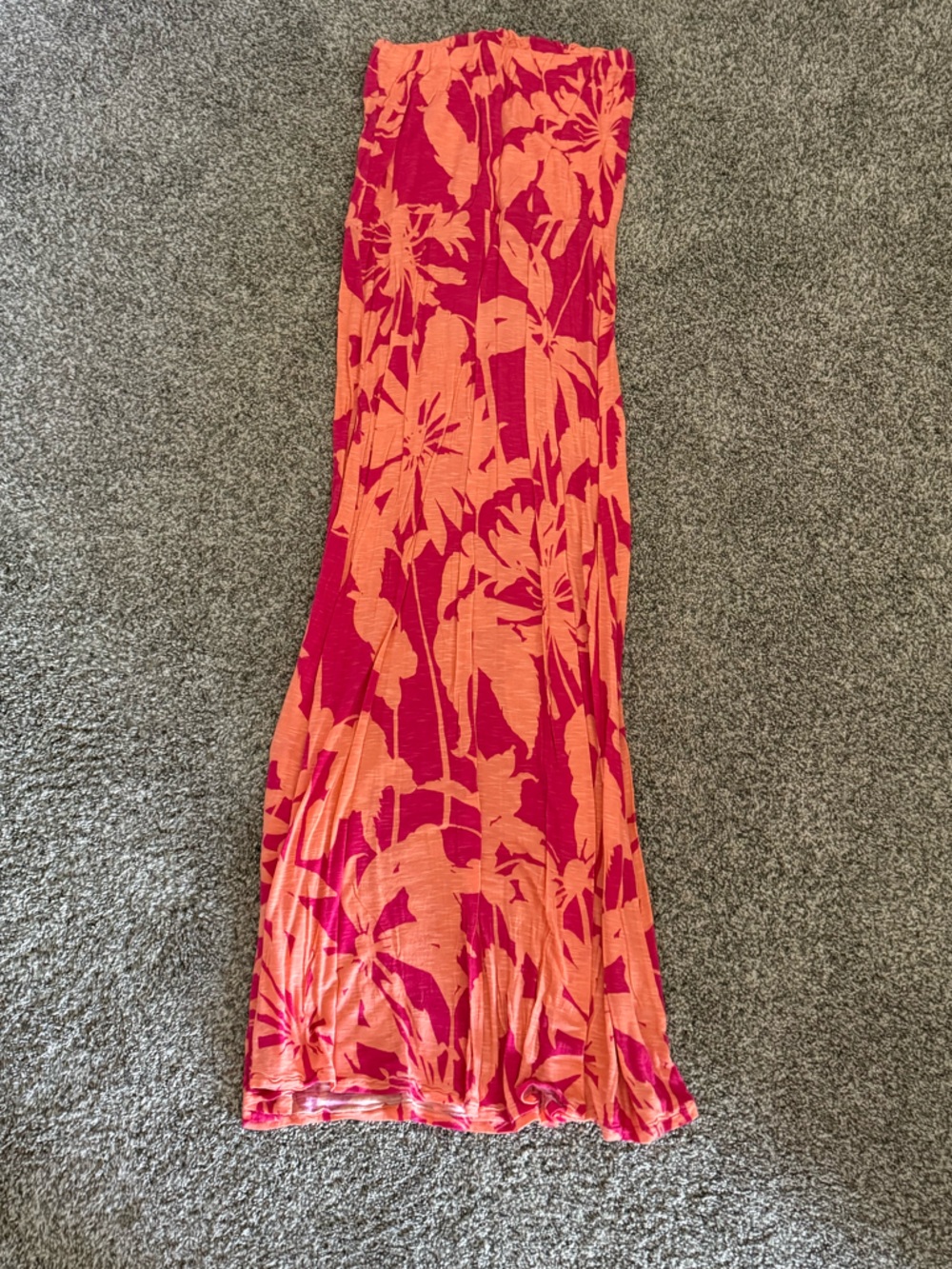 Bright Pink & Orange Floral Kids Lounge Pants
